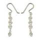 Handmade Sterling Silver 'Heart Fall' Filigree Earrings (Thailand)