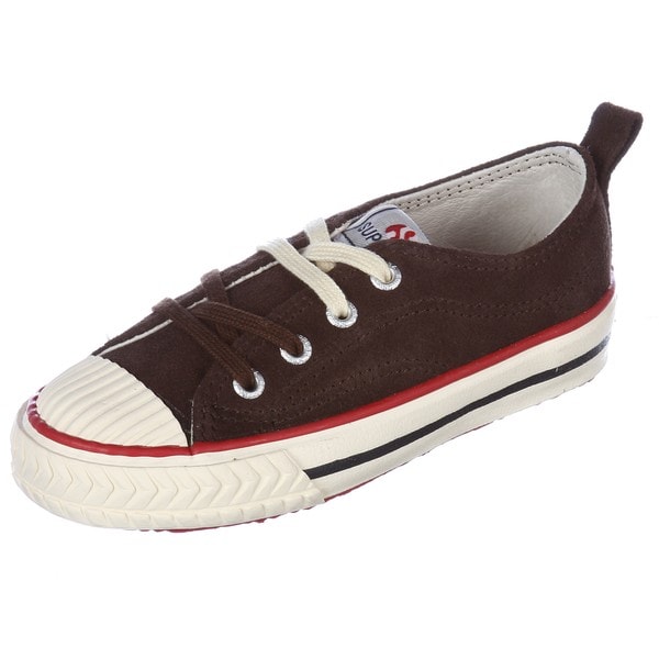 Superga Children's '298 SUEJ' Dark Brown Shoes Superga Sneakers