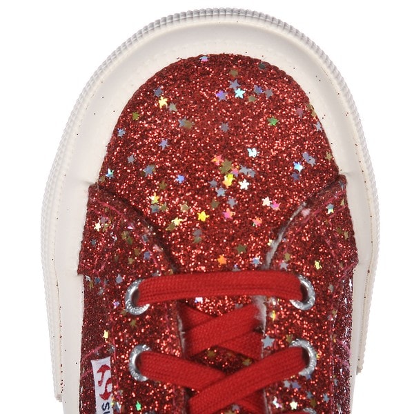 childrens red glitter shoes