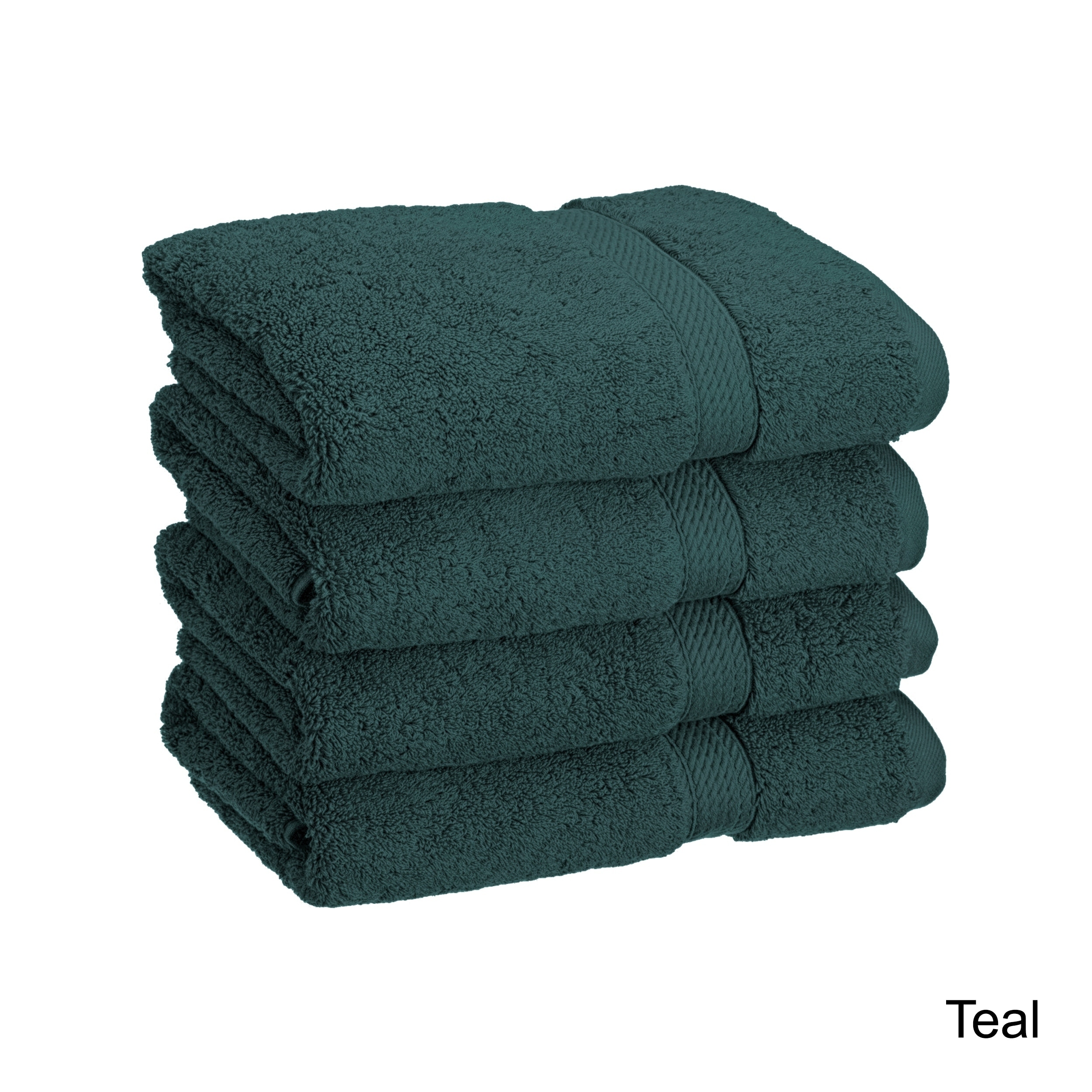 Superior Luxurious and Absorbent 900 GSM Combed Cotton Hand Towel in Forest  green (Set of 4) (As Is Item) - Bed Bath & Beyond - 22819082