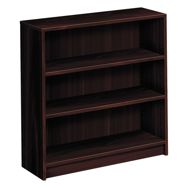 HON 1870 Series Mahogany 36 x 11 1/2 3 shelve Bookcase   13557494