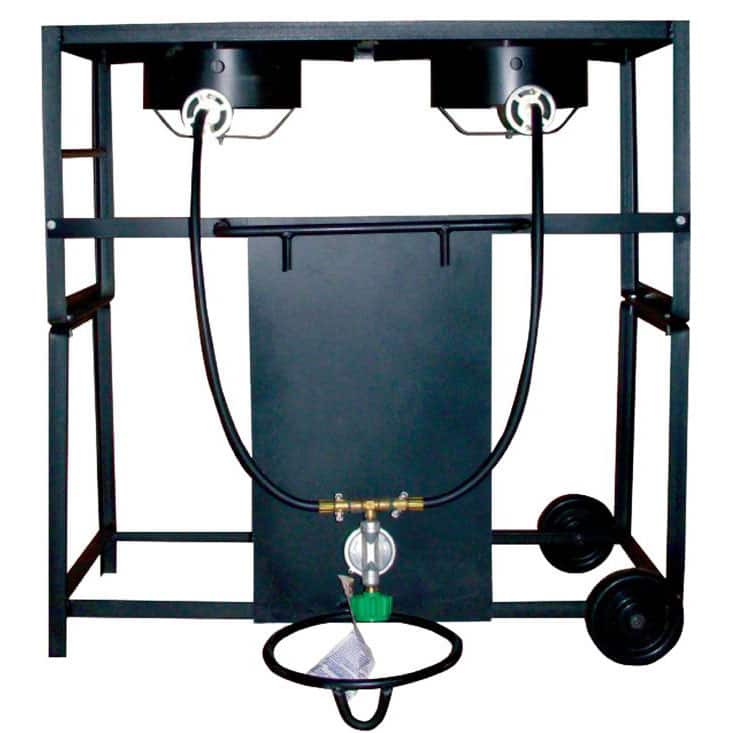 King Kooker 28-inch Dual Cast Burner Cart