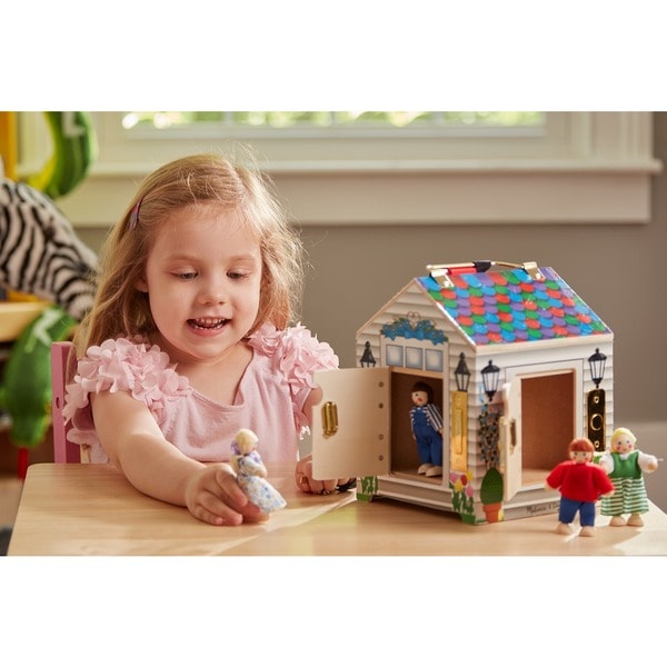 melissa and doug wooden play bed