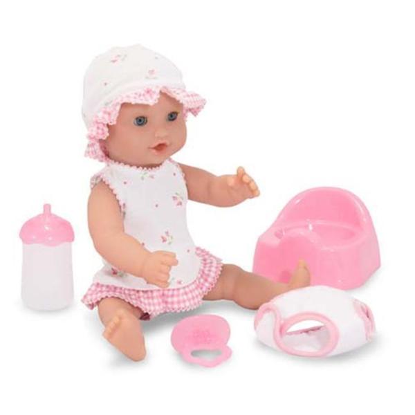 Melissa & Doug Annie 12-inch Drink & Wet Doll - Pink
