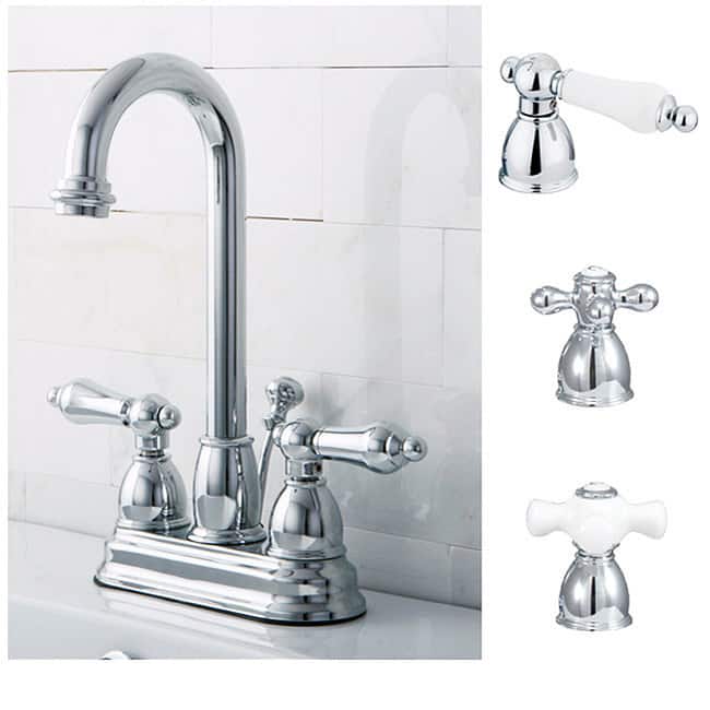 Kingston Brass Chrome High Arc Bathroom Faucet