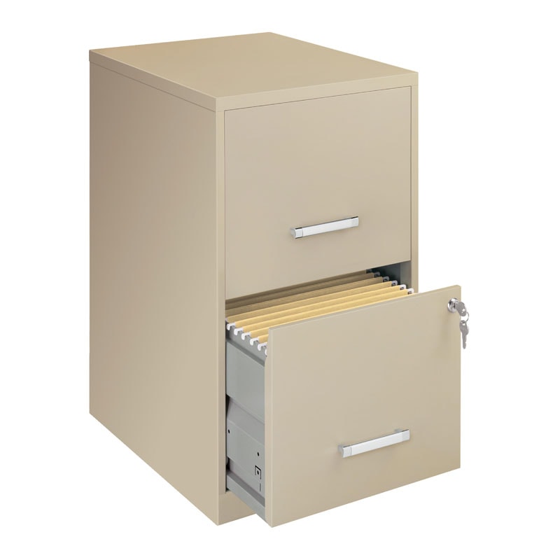 Office Designs Putty-colored 2-drawer Steel File Cabinet ...