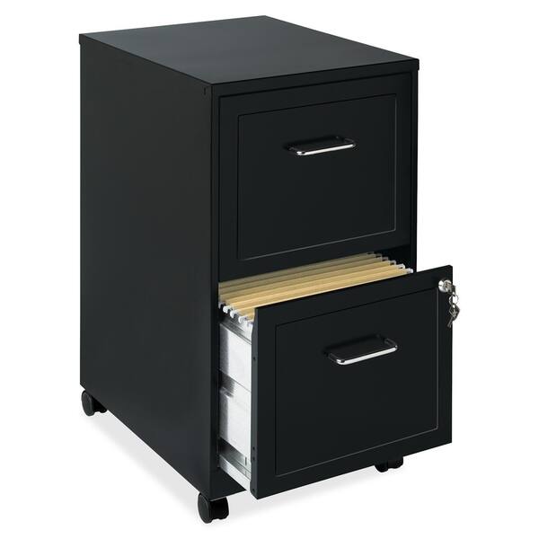 Shop Space Solutions 18 Deep 2 Drawer Mobile File Cabinet Black