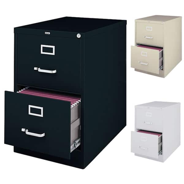 slide 1 of 5, Hirsh 2-drawer Legal-size Commercial Vertical File Cabinet