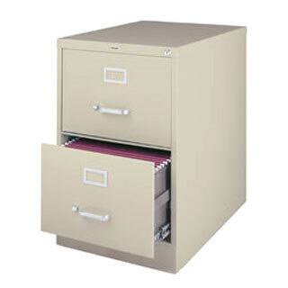 Hirsh 2-drawer Legal-size Commercial Vertical File Cabinet - Beige