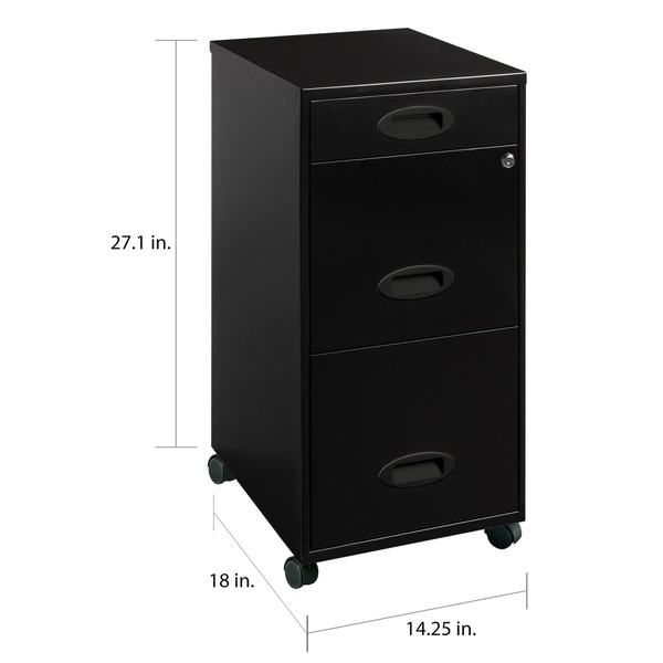 Steel Mobile Metal Filing Cabinet For Home And Office 2 Drawer