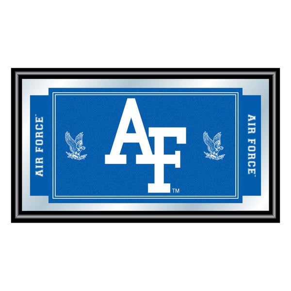 Air Force Logo And Mascot Framed Mirror