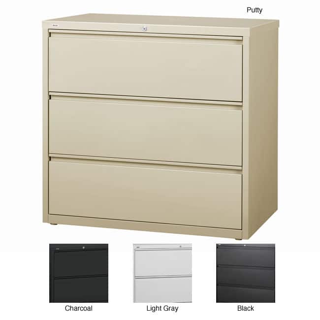 Hirsh HL10000 Series 42-inch Wide 3-drawer Commercial Lateral File Cabinet