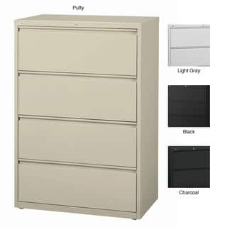 Beige Traditional Filing Cabinets File Storage Online At Hirsh Hl10000 Series 36 Inch Wide 4 Drawer Commercial Lateral File Cabinet