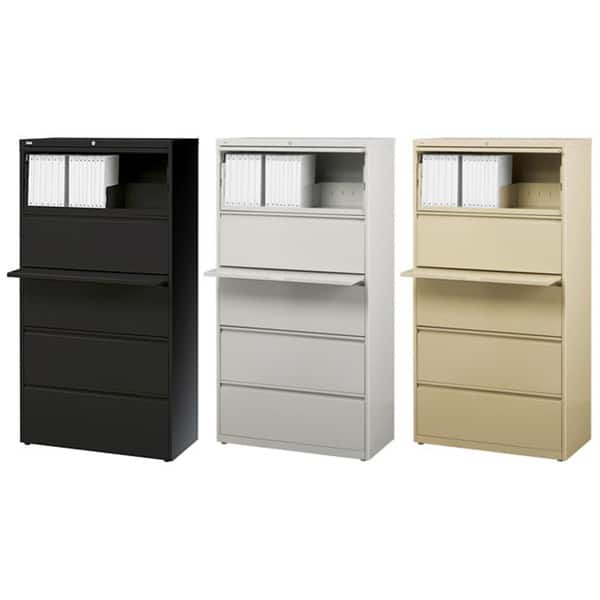 slide 1 of 12, Hirsh HL10000 Commercial Lateral File Cabinet, 30" Wide 5-drawer