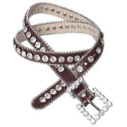 Journee Collection Women's Rhinestone Embellished Skinny Belt Journee Collection Women's Belts