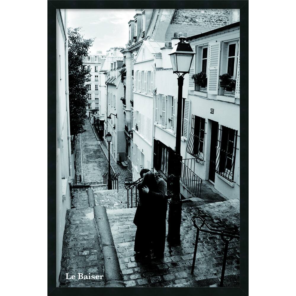 'La Baiser (The Kiss)' Framed Art Print