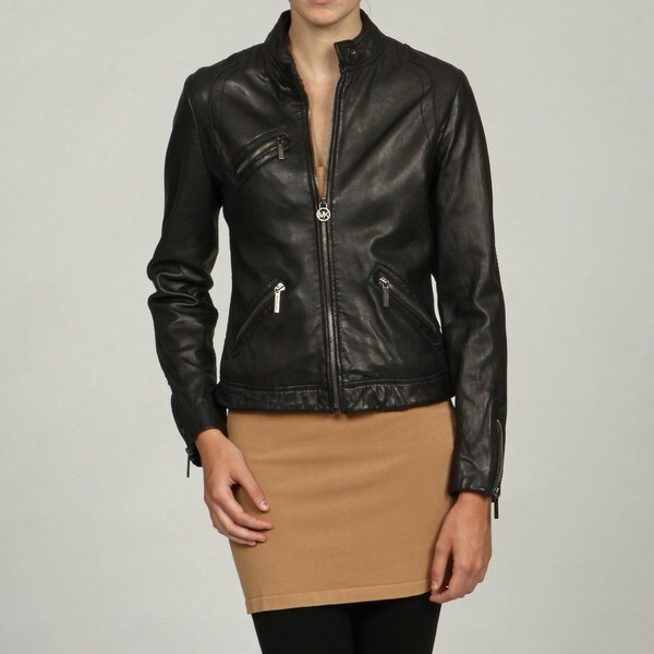 Shop MICHAEL Michael Kors Women's Zip-front Stand Collar Jacket FINAL ...