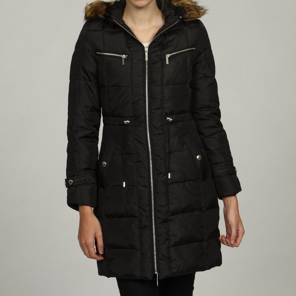 michael kors women's coat with fur hood