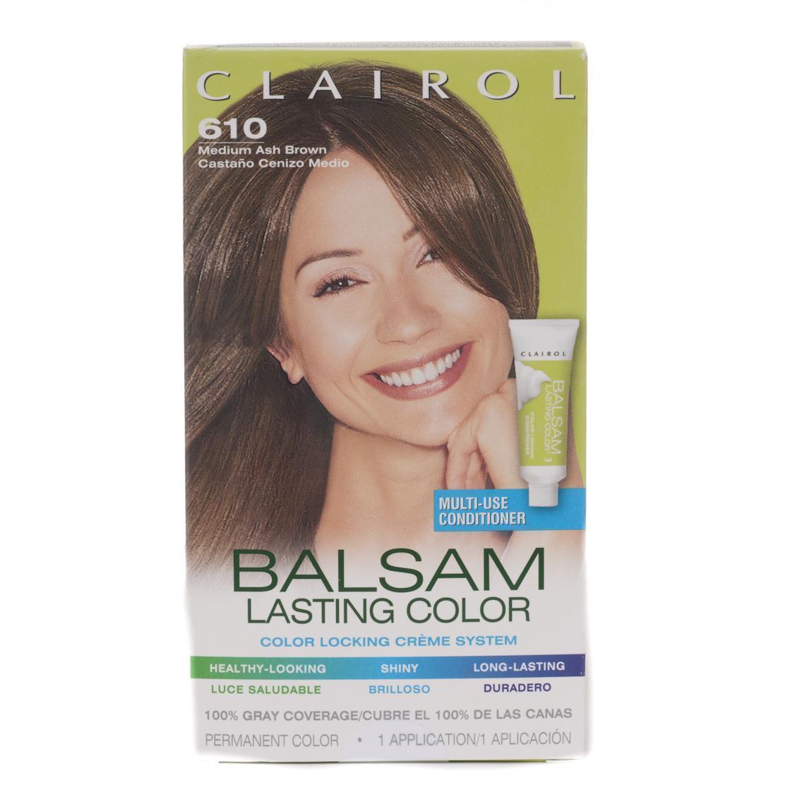 Shop Clairol Balsam Lasting Color 610 Medium Ash Brown Hair Color