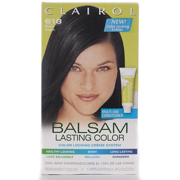 Shop Clairol Balsam Lasting Color #618 Black Hair Color ...