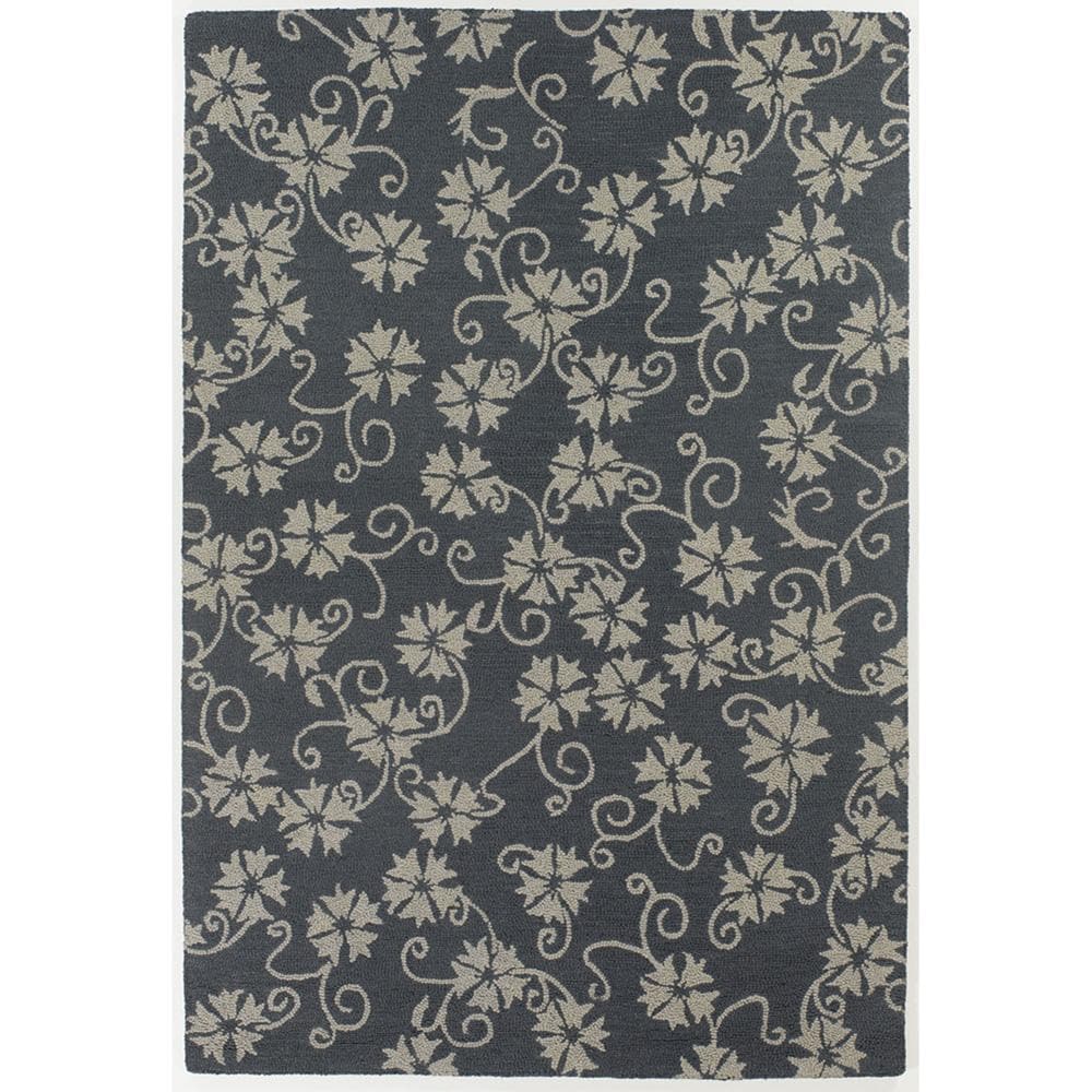 Hand tufted Beige/gray Mandara New Zealand Wool Rug (5 X 76)