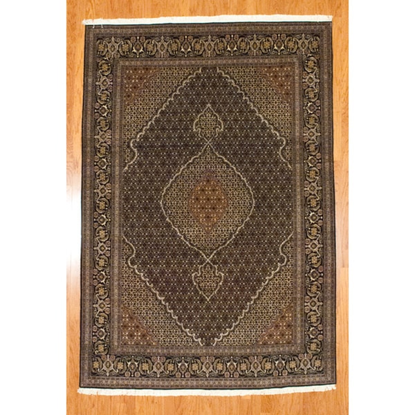 Handmade Herat Oriental Persian Tabriz Wool Rug - 6'7 x 9'8 (Iran)