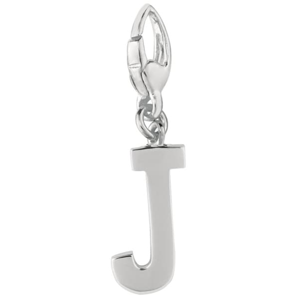 Shop Sterling Silver Initial J Charm - Free Shipping On Orders Over $45 ...