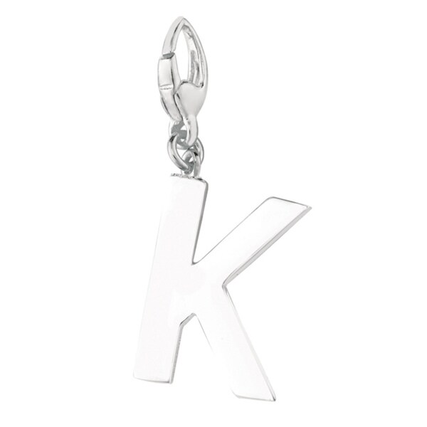 Sterling Silver Initial K Charm - Free Shipping On Orders Over $45 ...
