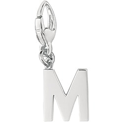 Sterling Silver Initial M Charm - Free Shipping On Orders Over $45 ...