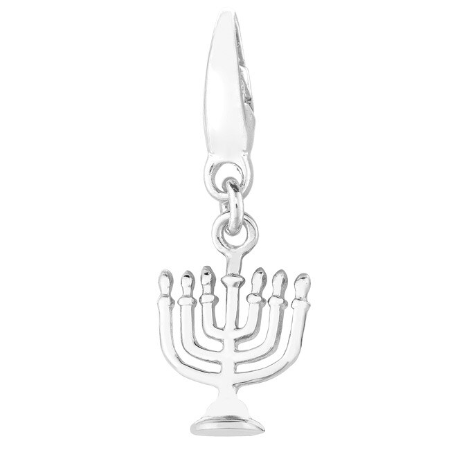 Sterling Silver Menorah Charm Free Shipping On Orders Over 45