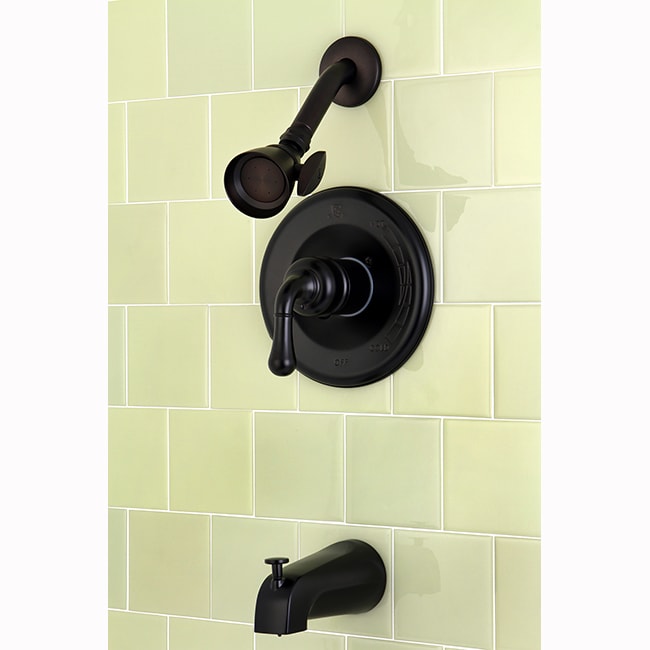 Black Oil Rubbed Brass Rain Bathroom Shower Faucet Set Bath tub Mixer Tap Prs621 