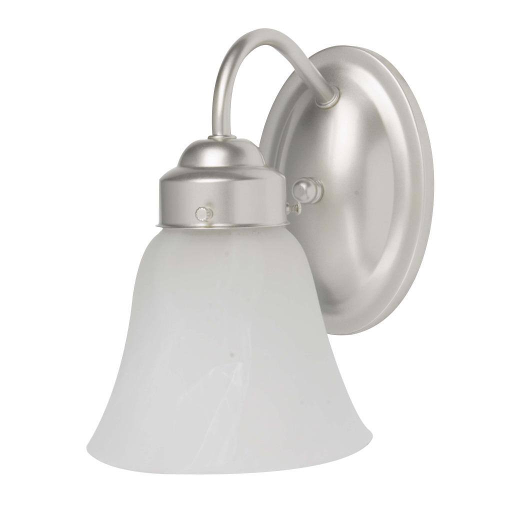 Transitional 1-light Silver Mist Wall Sconce
