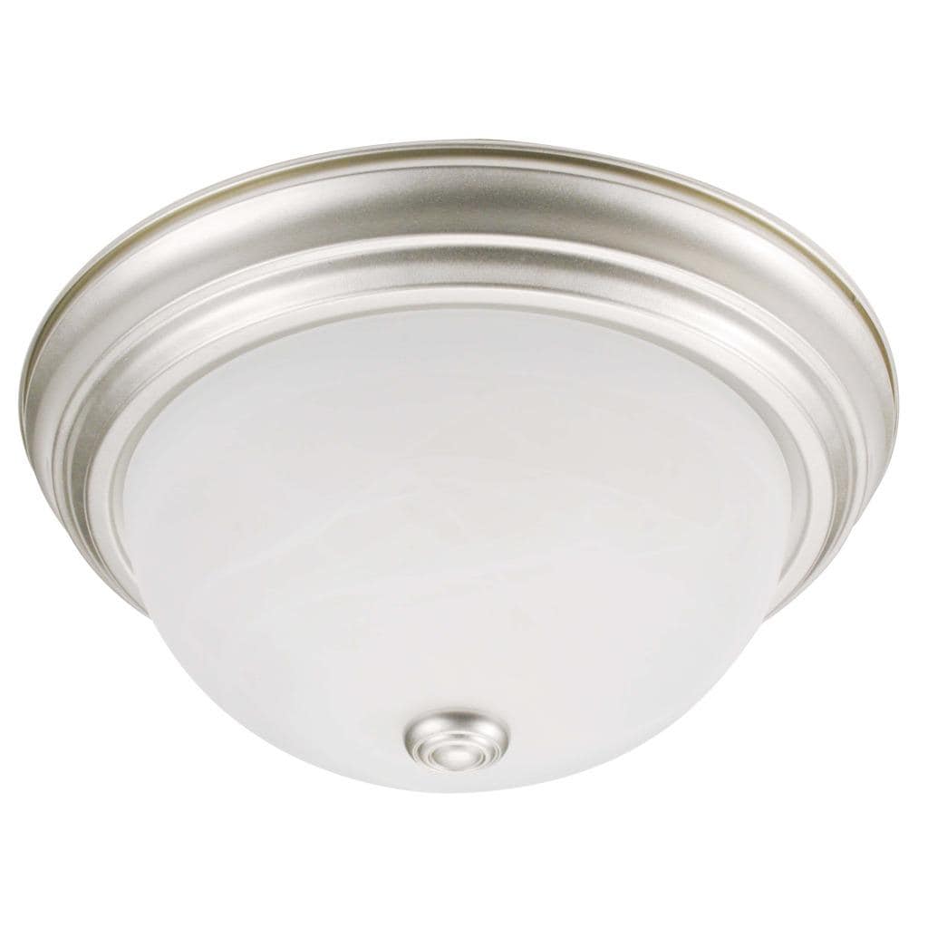 Transitional 1 light Silver Mist Flush mount Fixture