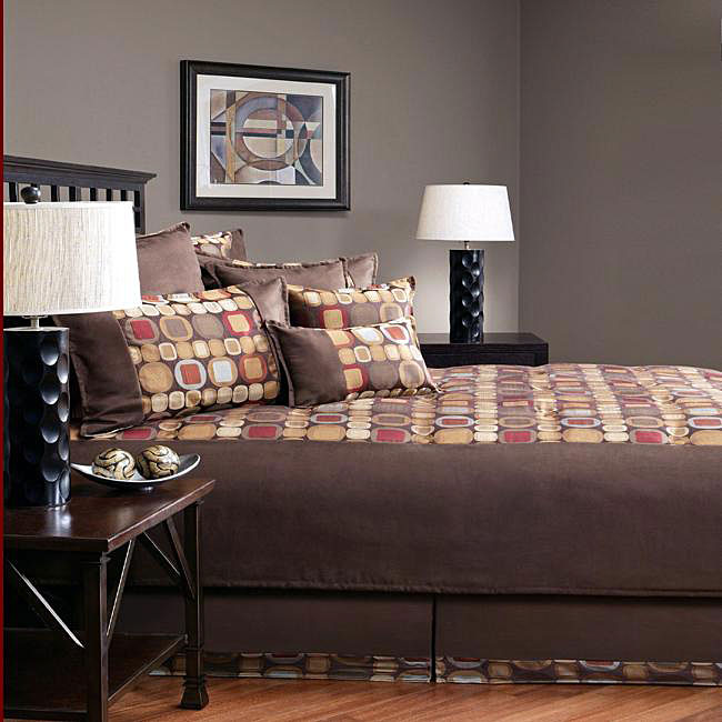 Sherry Kline Metro E Suede 8 Piece Comforter Set On Sherry Kline Metro E Suede 8 Piece Comforter Set