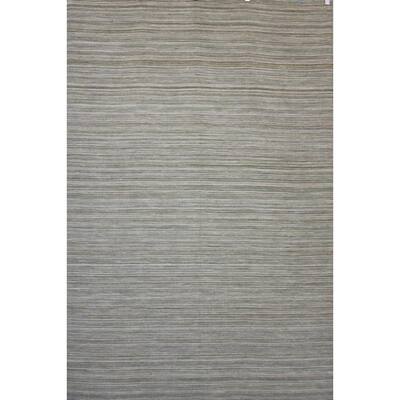 Hand-knotted Mediterranean Green Stripe Wool Rug (8' x 10') - 8' x 10'/Surplus