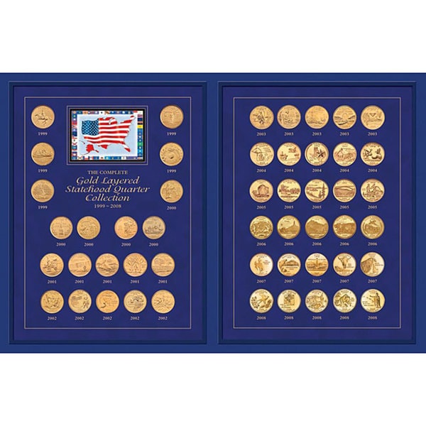 American Coin Treasures Gold Layered Statehood Quarter Collection (1999-2008)