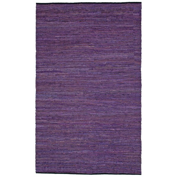 Purple Matador Hand-woven Leather Rug (8' x 10') - 8' x 10'