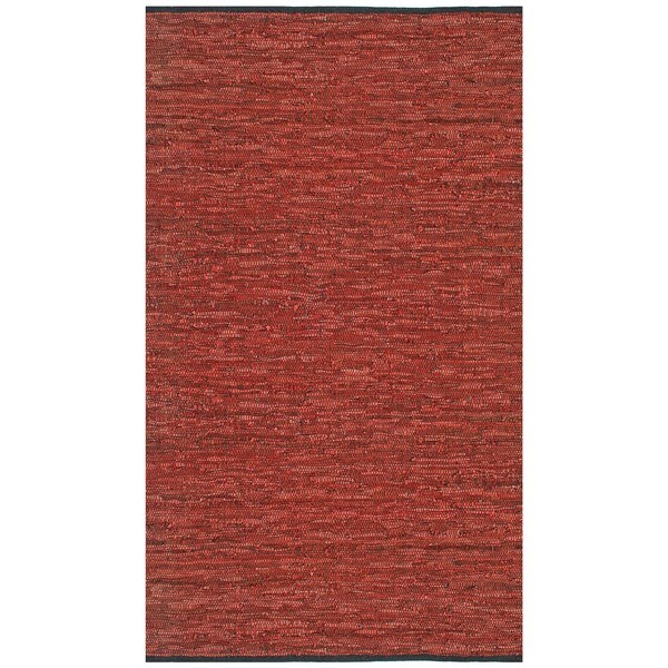 Hand-woven Copper Matador Leather Rug - 5' x 8'