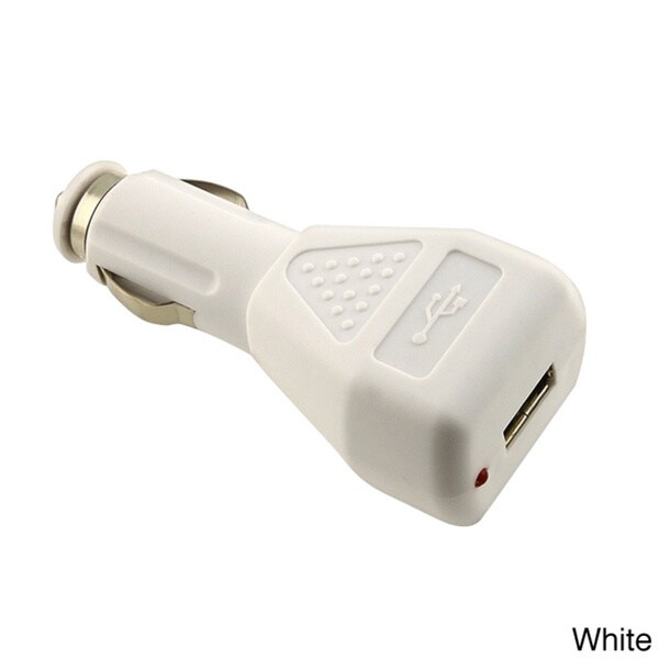 INSTEN PVC Universal 12-24V USB Car Charger Adapter for Apple iPhone 4S/ 5S/ 6