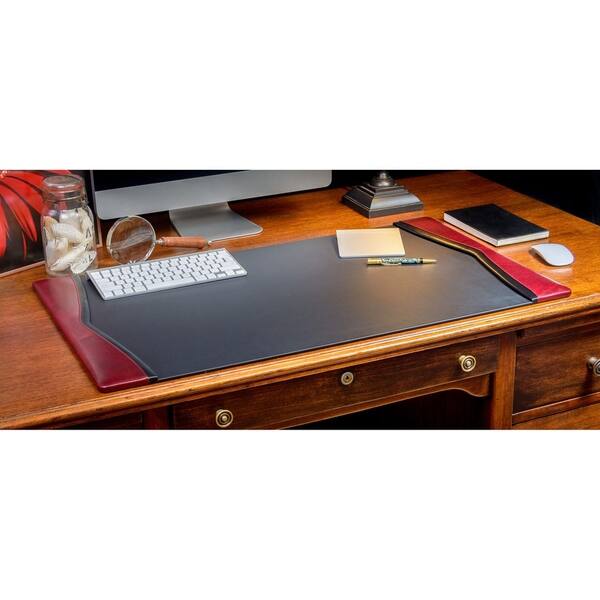 Shop Dacasso Burgundy 34 X 20 Inch Leather Desk Pad Overstock