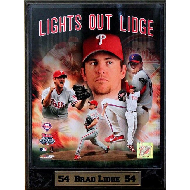 Philadelphia Phillies Brad Lidge 9x12 Photo Plaque