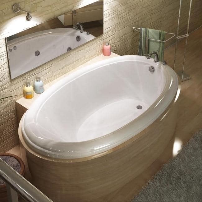Petite White 60x36-in Soaker Tub