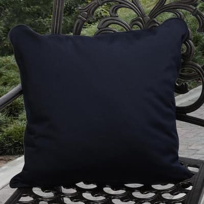 Clara Indoor/ Outdoor Navy 22-Inch Pillows made with Sunbrella (Set of 2)