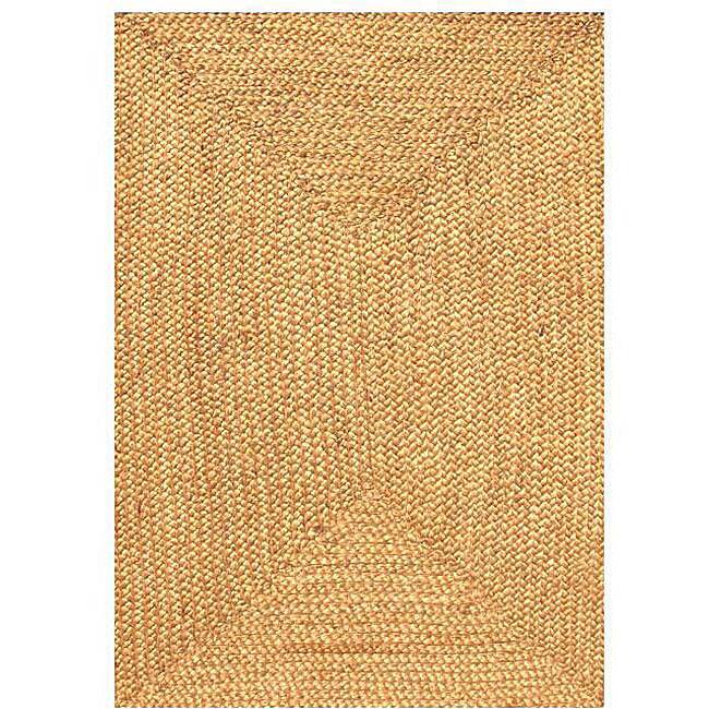 Hand-woven Braided Jute Rug (4' x 6') - 4' x 6'