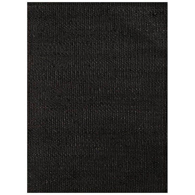 Handwoven Black Jute Area Rug (5 X 8)