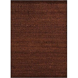 slide 1 of 1, Hand-woven Brown Jute Rug - 5' x 8'