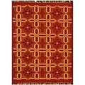 Hand-woven Kilim Wool Rug (8' x 11') - 8' x 11'