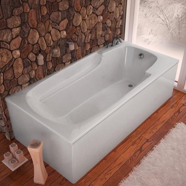 Eros White 60x32 Inch Soaker Tub