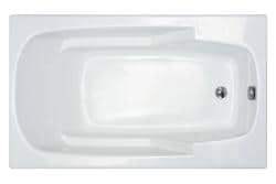 Eros White 60x32-inch Soaker Tub - Overstock - 5881225