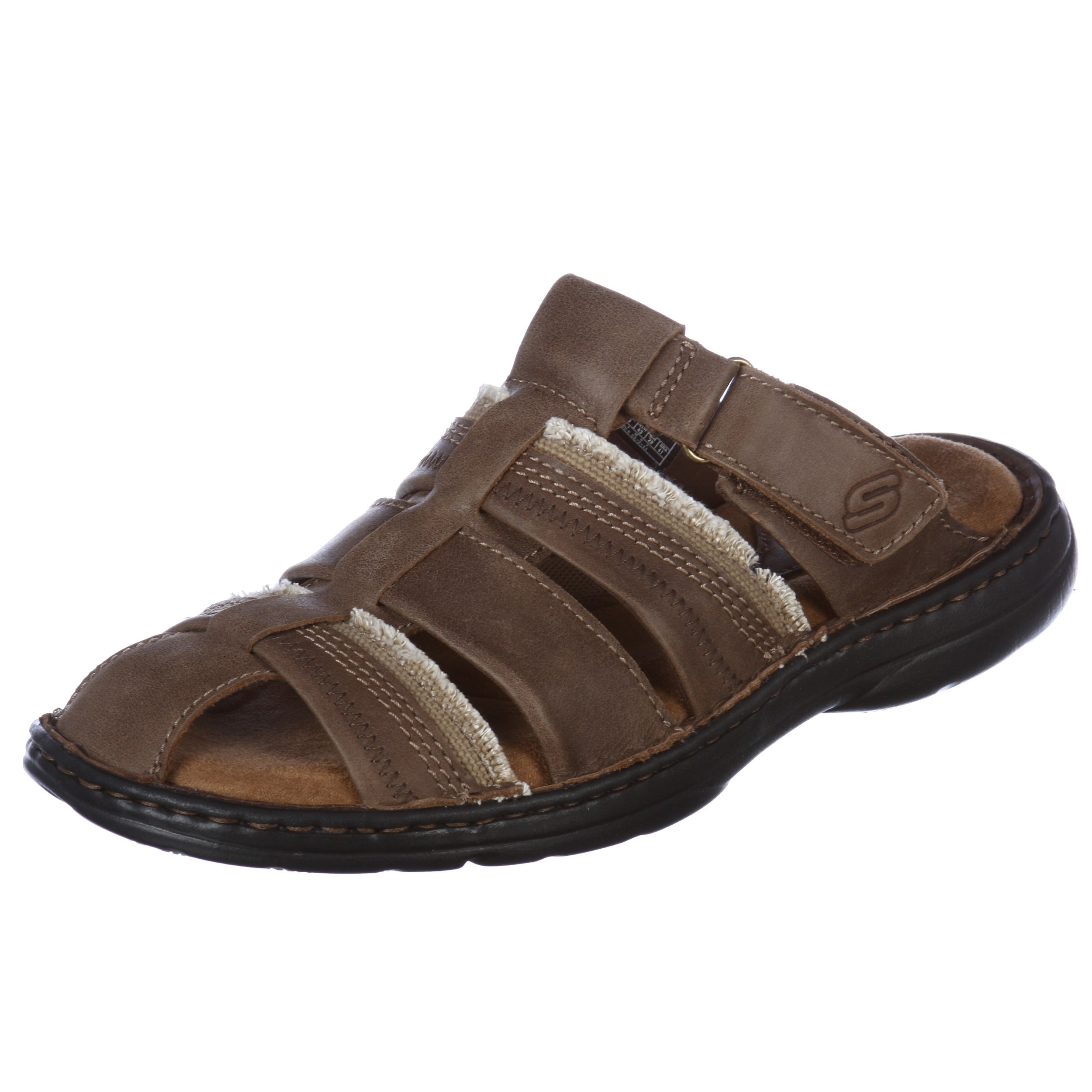 skechers mens leather sandals